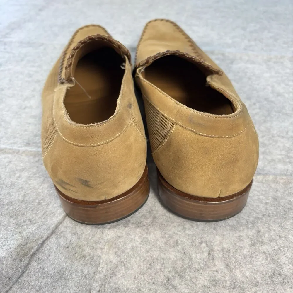 Mezlan Armstrong Loafers 68398 Mens Size 12 Light Brown Suede Made in Spain